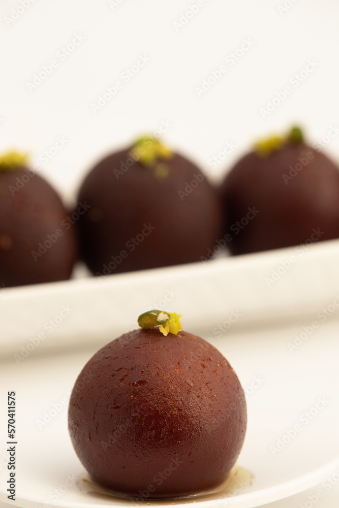 Traditional Ball Shaped Mithai Kala Jamun Or Dark Black Gulab Jamun