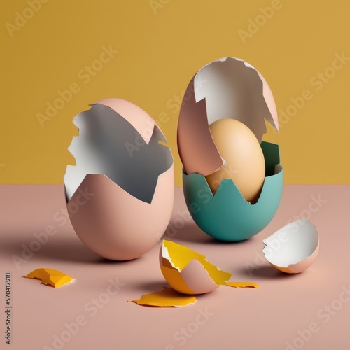 cracked design eggs colourful 