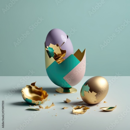 cracked design eggs colourful 