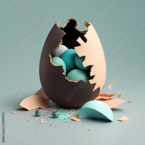 cracked design eggs colourful 