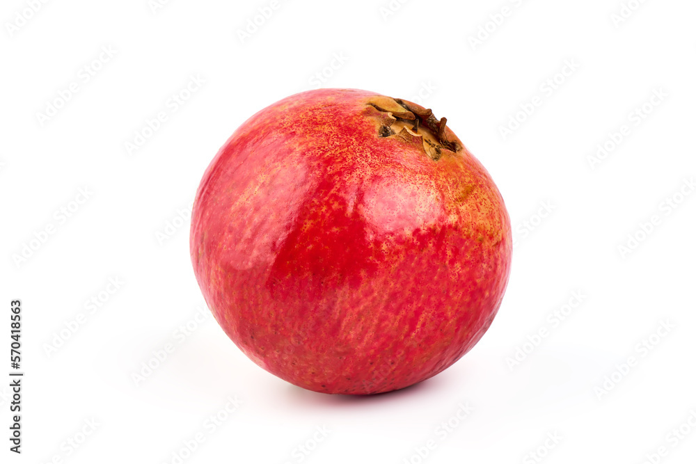 Ripe Fresh Garnet fruit, pomegranate, isolated on white background. Ripe Fresh Garnet fruit, pomegranate, isolated on white background.