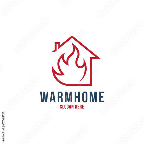 fireplace logo. logotype to your company