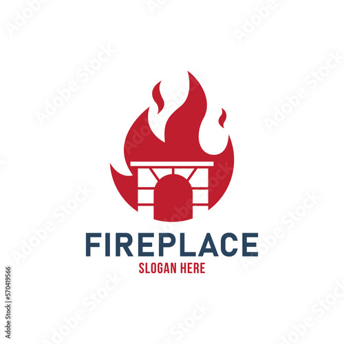 fireplace logo. logotype to your company