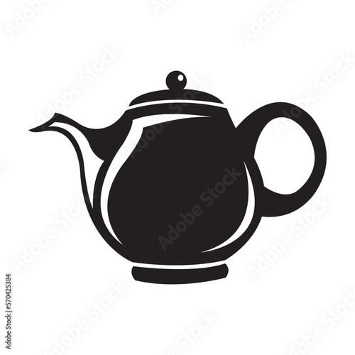 teapot icon logo vector design template