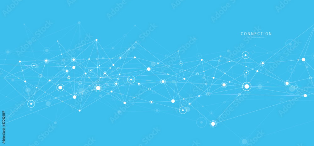 Network background. Connections with points, lines, and people icons. Vector technology background Network background. Connections with points, lines, and people icons. Vector technology background
