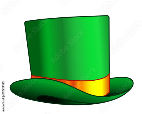 Green hat illustration