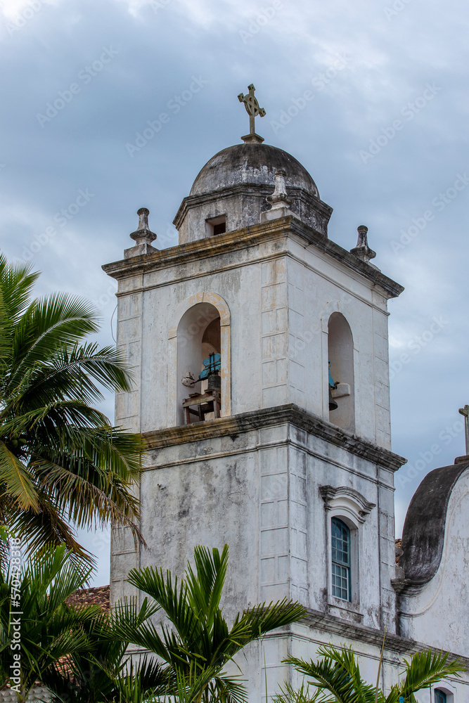 Old church belfry. Countryside of Brazil