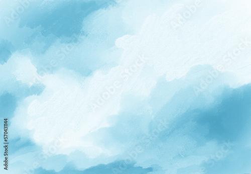 Impressionistic Monotone - Blue Cloudscape - Digital Painting/Illustration/Art/Artwork Background or Backdrop, or Wallpaper © DLP INSPIRATIONS
