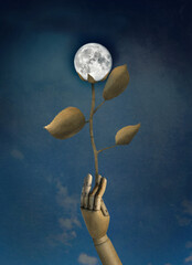 Foto auf Acrylglas Surrealismus I Give You The Moon  © vali_111