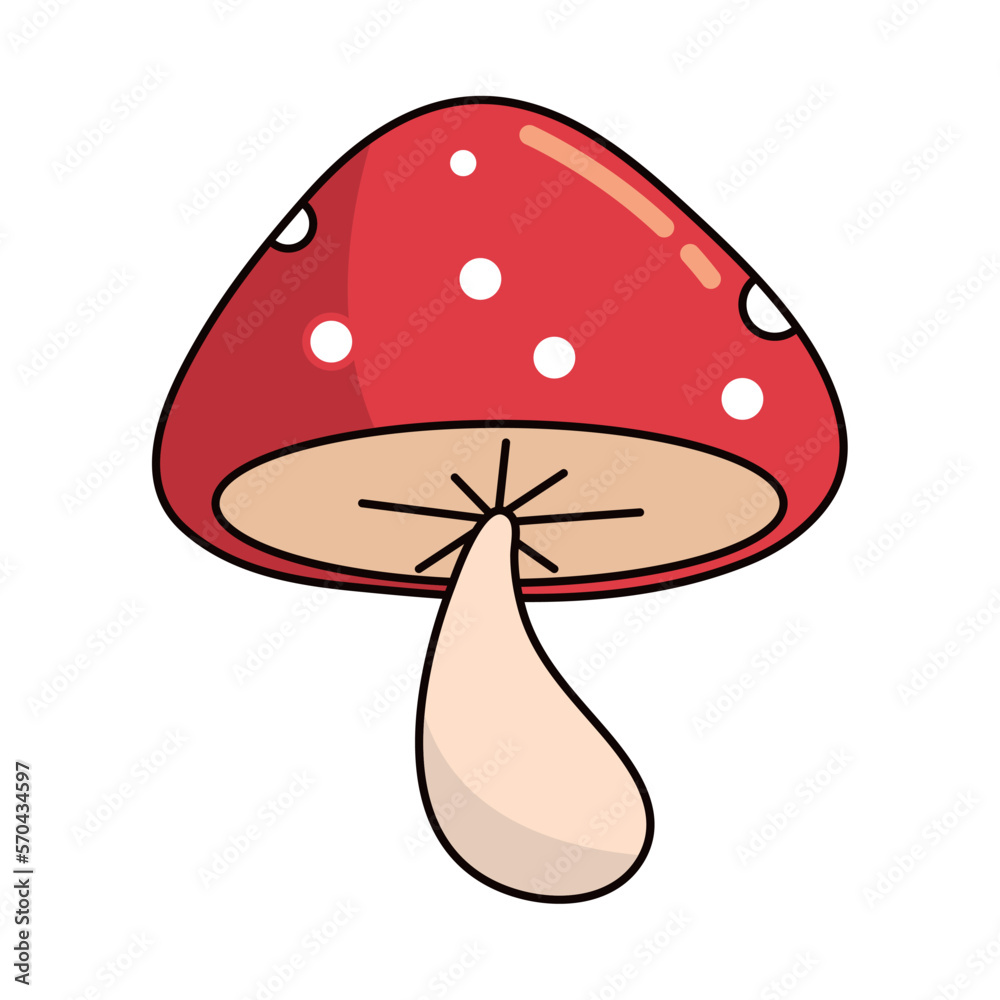 mushroom retro icon