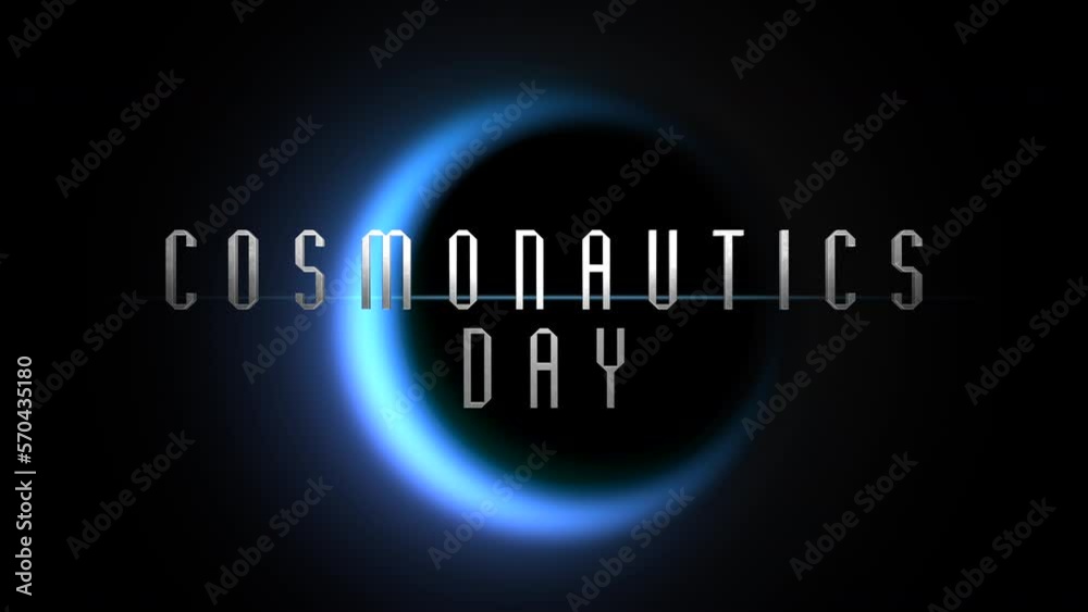 Cosmonautics Day with blue light of black planet in galaxy, motion abstract futuristic, cosmos and sci-fi style background Cosmonautics Day with blue light of black planet in galaxy, motion abstract futuristic, cosmos and sci-fi style background