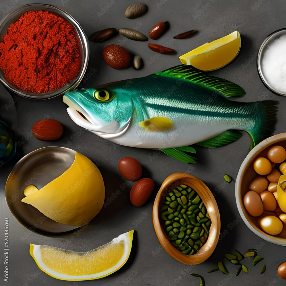 fish and vegetables, generative ai