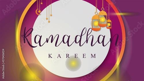 Ramadan Kareem-Can be used for opening videos for Muslim celebrations, and can be used for stories on social media