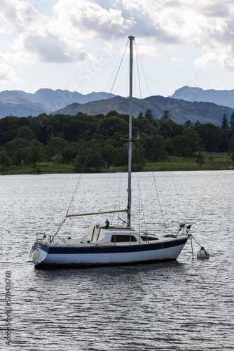 Boat on a lake Windermere