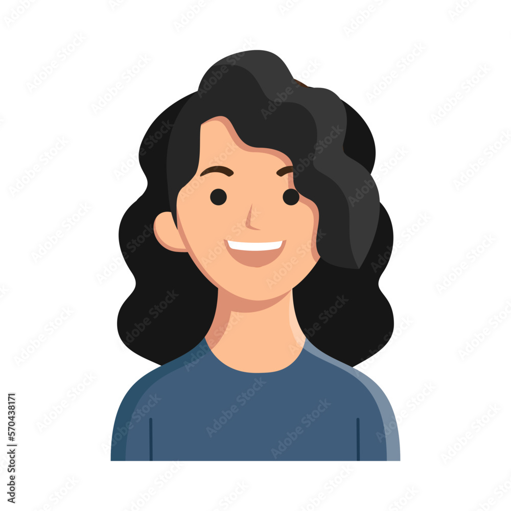 Woman Avatar Character Vector Illustration Woman Avatar Character Vector Illustration