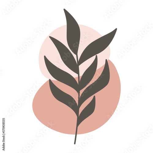 Aesthetic Boho Leaf Flower Design Decoration