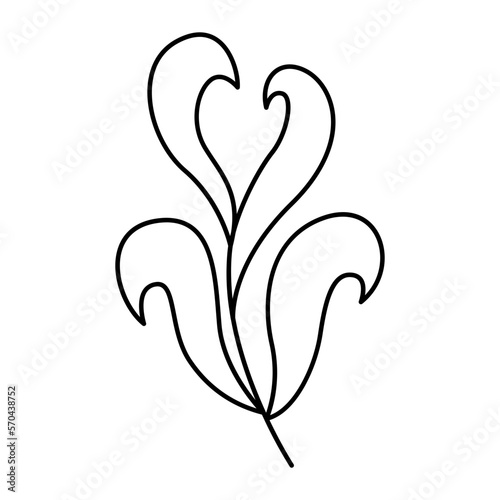 Aesthetic Boho Leaf Flower Design Decoration