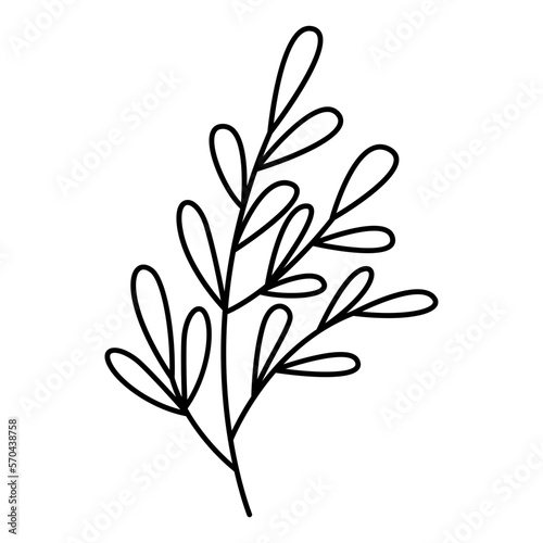 Aesthetic Boho Leaf Flower Design Decoration