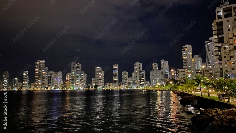 Fototapeta premium Ciudad Nocturna 