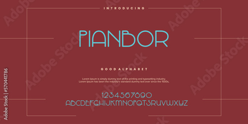 Modern abstract digital alphabet font. Minimal technology typography, Creative urban sport fashion futuristic font and with numbers. vector illustration