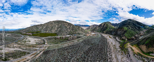 The Seven Oaks Dam at the Foot of the Santa Anna River Valley near Yucaipa and Redlands, California photo