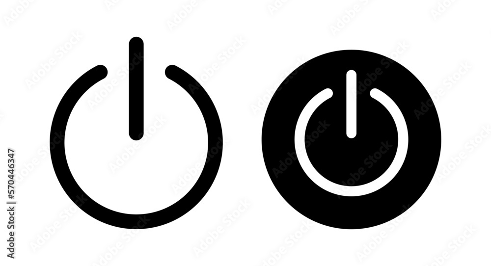 Power icon vector illustration. Power Switch sign and symbol. Electric power Power icon vector illustration. Power Switch sign and symbol. Electric power