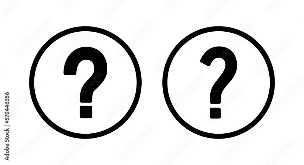 Question icon vector illustration. question mark sign and symbol Question icon vector illustration. question mark sign and symbol