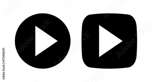 Free Download Play Icon vector illustration. Play button sign and symbol - GFXLoad