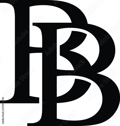 Letter BB luxury logo design vector