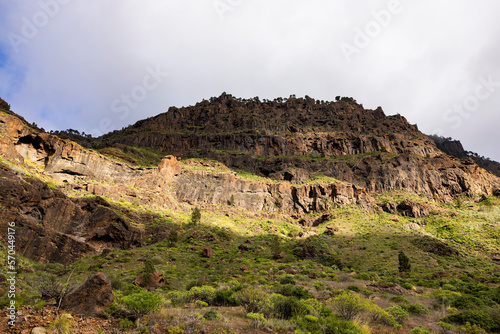 The power of nature: The majestic rise of a volcanic mountain