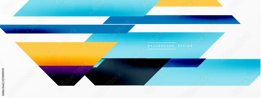 Minimal geometric abstract background. Dynamic 3d lines composition. Trendy techno business template for wallpaper, banner, background or landing Minimal geometric abstract background. Dynamic 3d lines composition. Trendy techno business template for wallpaper, banner, background or landing