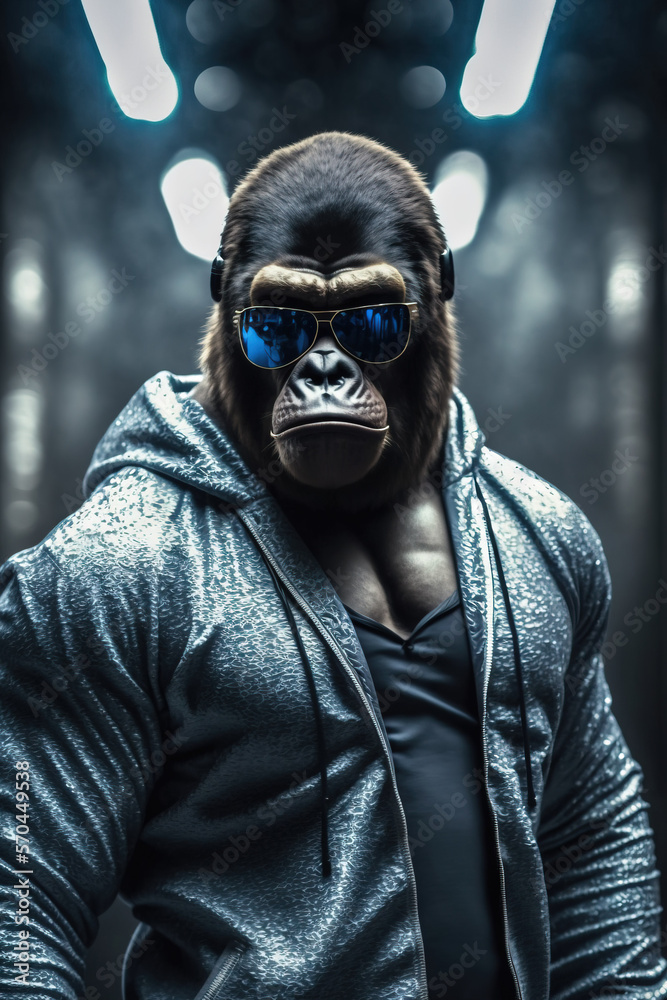 Cool monkey gorilla Gangsta rapper in sunglasses.sketch art for artist creativity and inspiration. generative AI
Cool monkey gorilla Gangsta rapper in sunglasses.sketch art for artist creativity and inspiration. generative AI