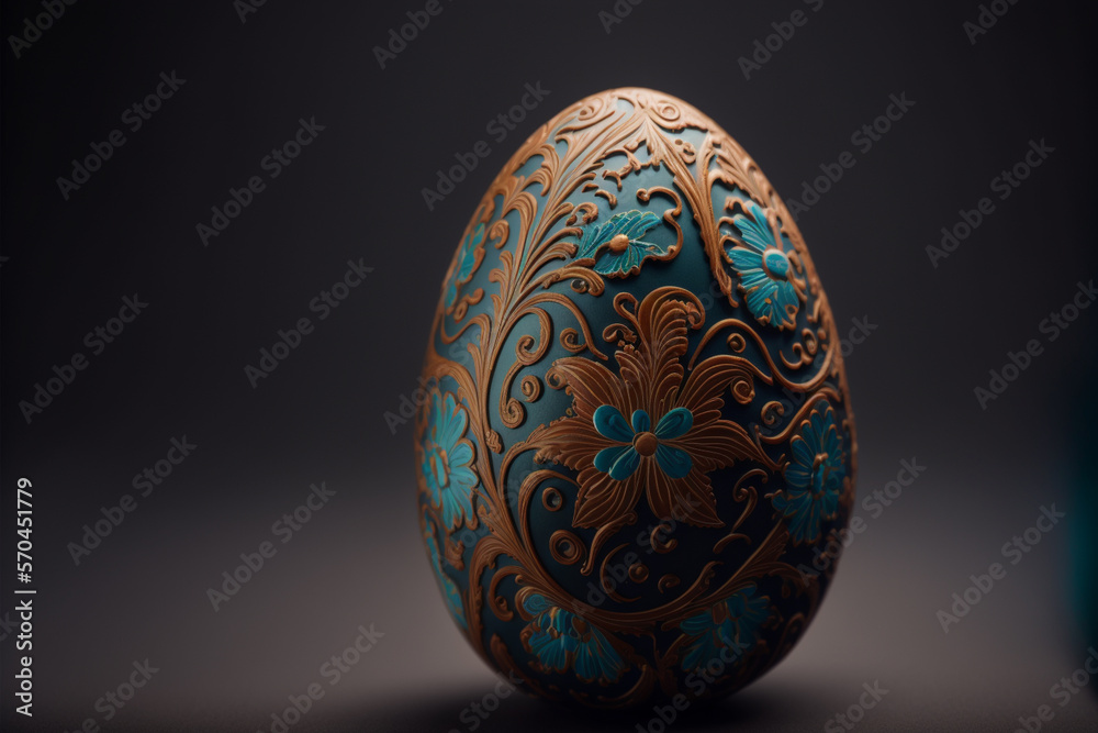 a elegant easter egg, background, generative ai a elegant easter egg, background, generative ai