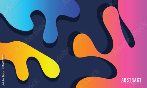 Colorful Modern Gradient Abstract Liquid Background. Fluid Wallpaper Vector Eps 10