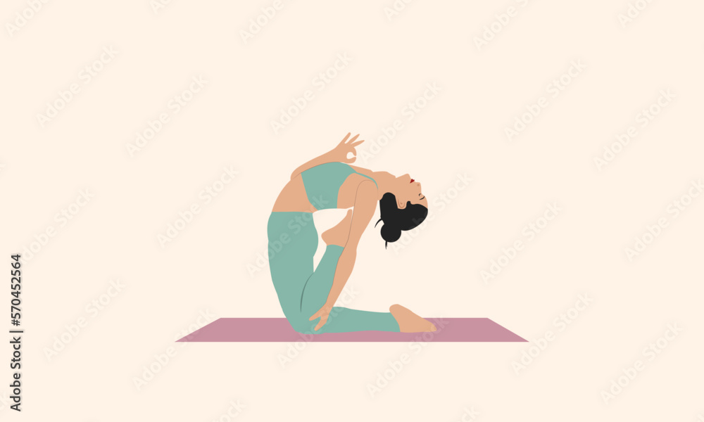 woman practicing camel pose v3