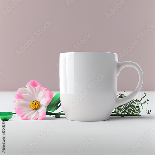 Clear coffee cup for mockup