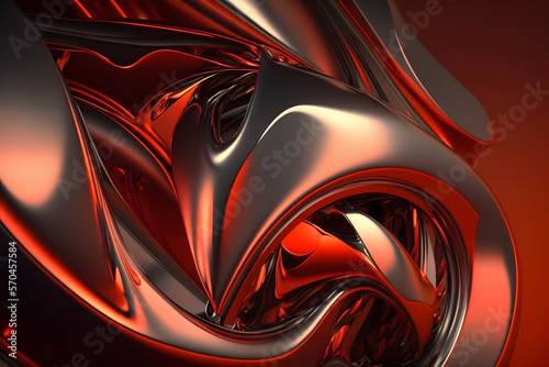  red abstract background, Generative AI © Luis