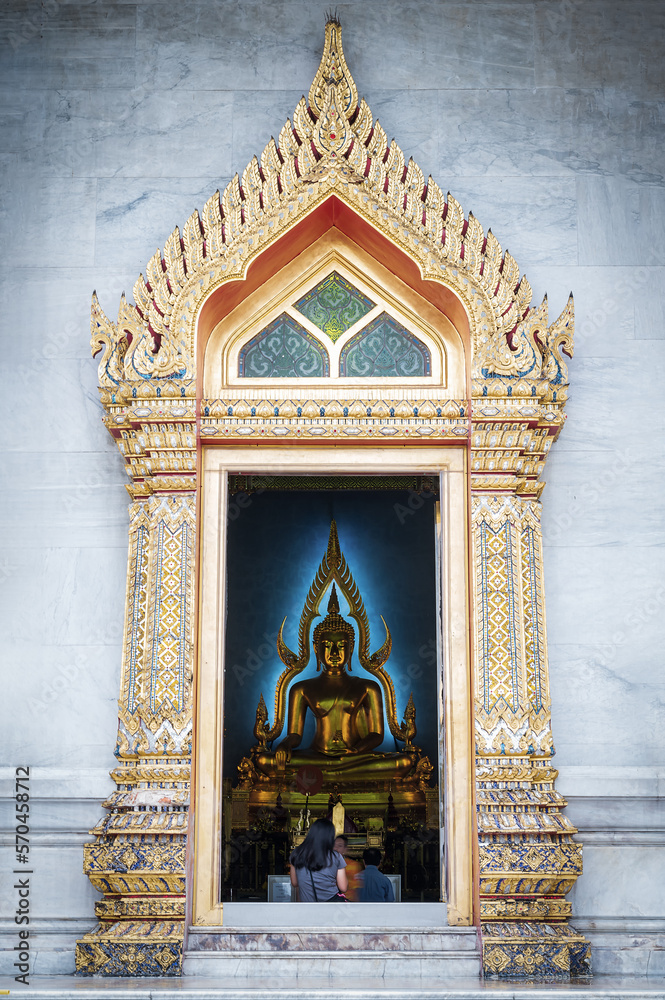Wat Benchamabophit Dusit Wanaram Ratchaworawihan Temple Bangkok Thailand.