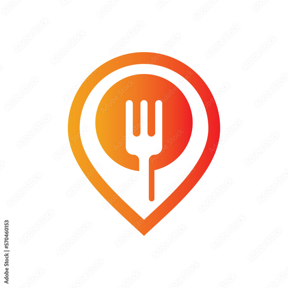 Food location logo images illustration Food location logo images illustration