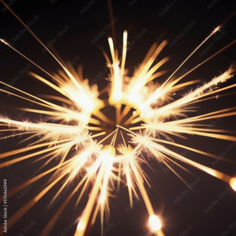 Sparklers held in a circle Sparklers held in a circle