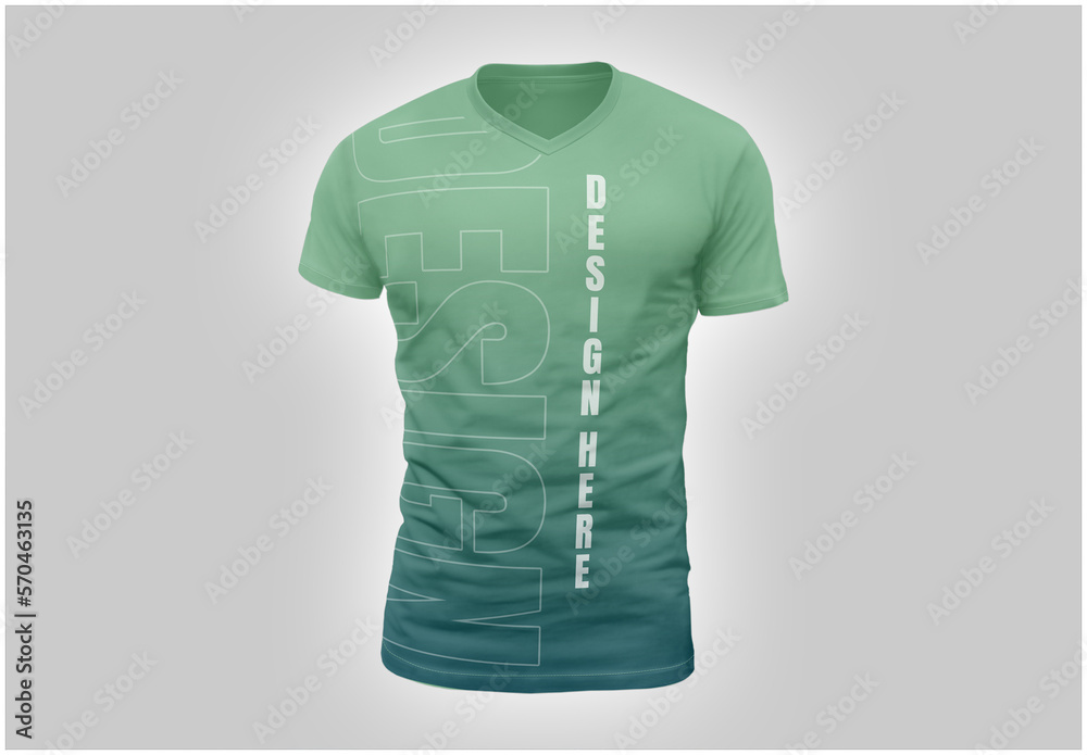 V NECK MOCKUP GENERATORS visual data 3