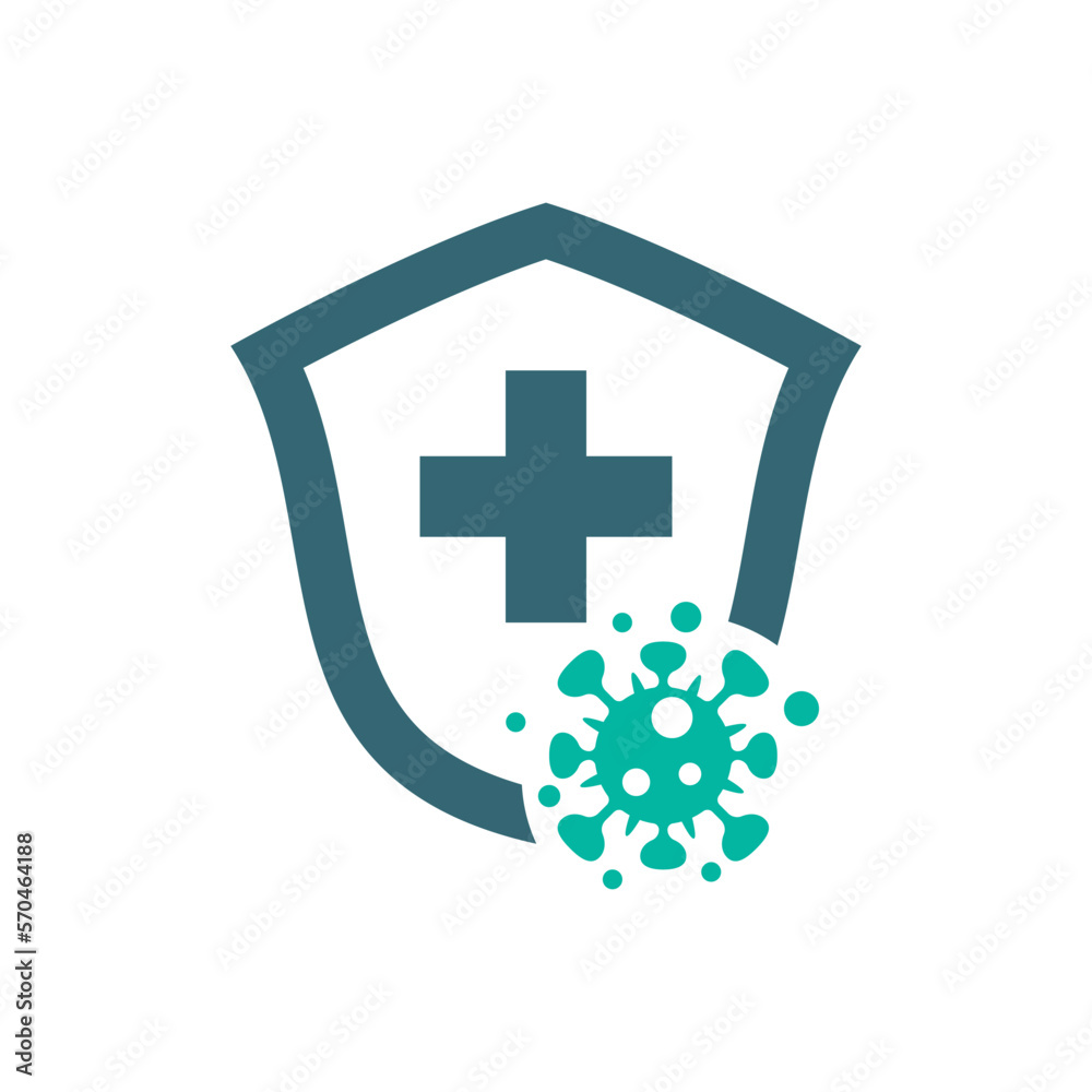 Obraz premium Virus protection logo images illustration