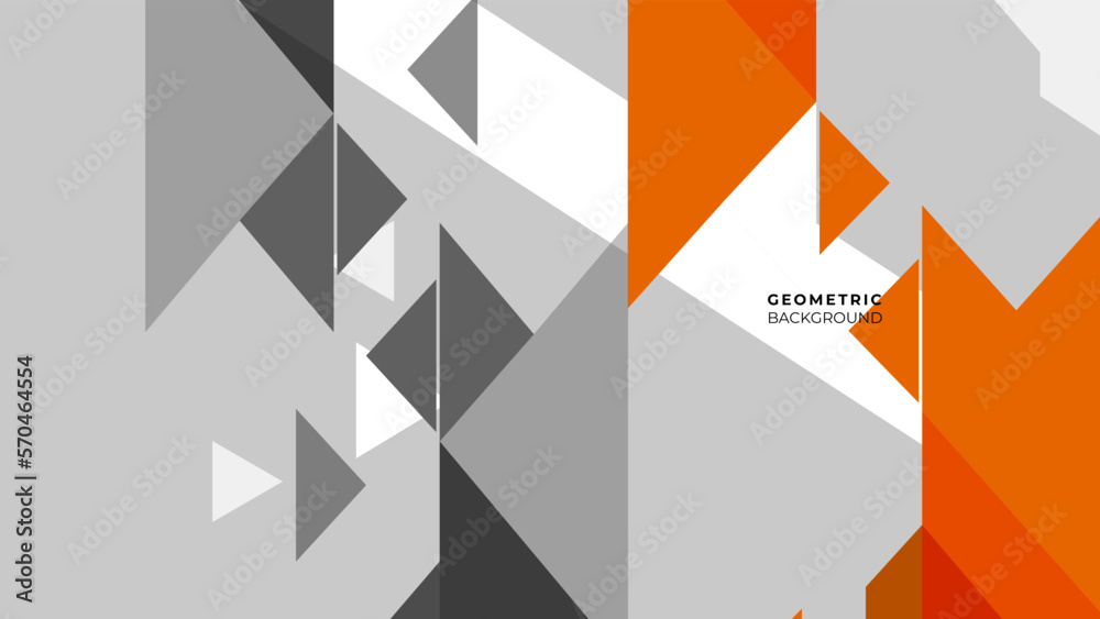 Orange grey abstract pattern. Triangle and square pattern in light grey colors. Orange grey abstract pattern. Triangle and square pattern in light grey colors.