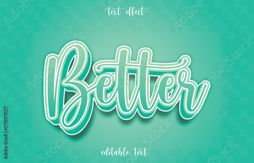 3d text effect better editable
