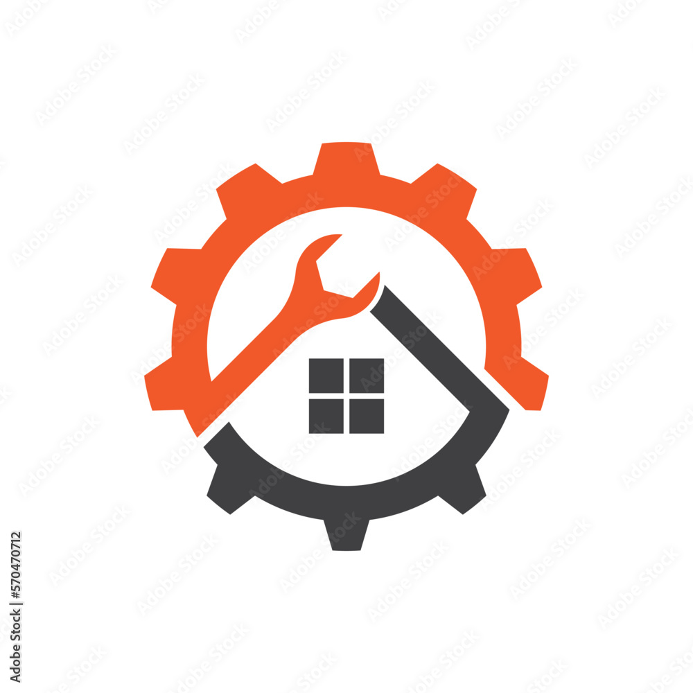 House repair logo images illustration House repair logo images illustration
