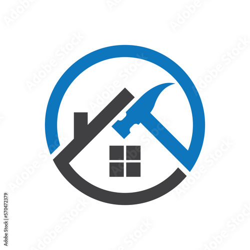 House repair logo images illustration
