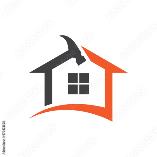 House repair logo images illustration