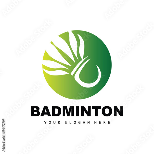 Badminton Logo, Sport Branch Design, Vector Abstract Badminton Players Silhouette Collection