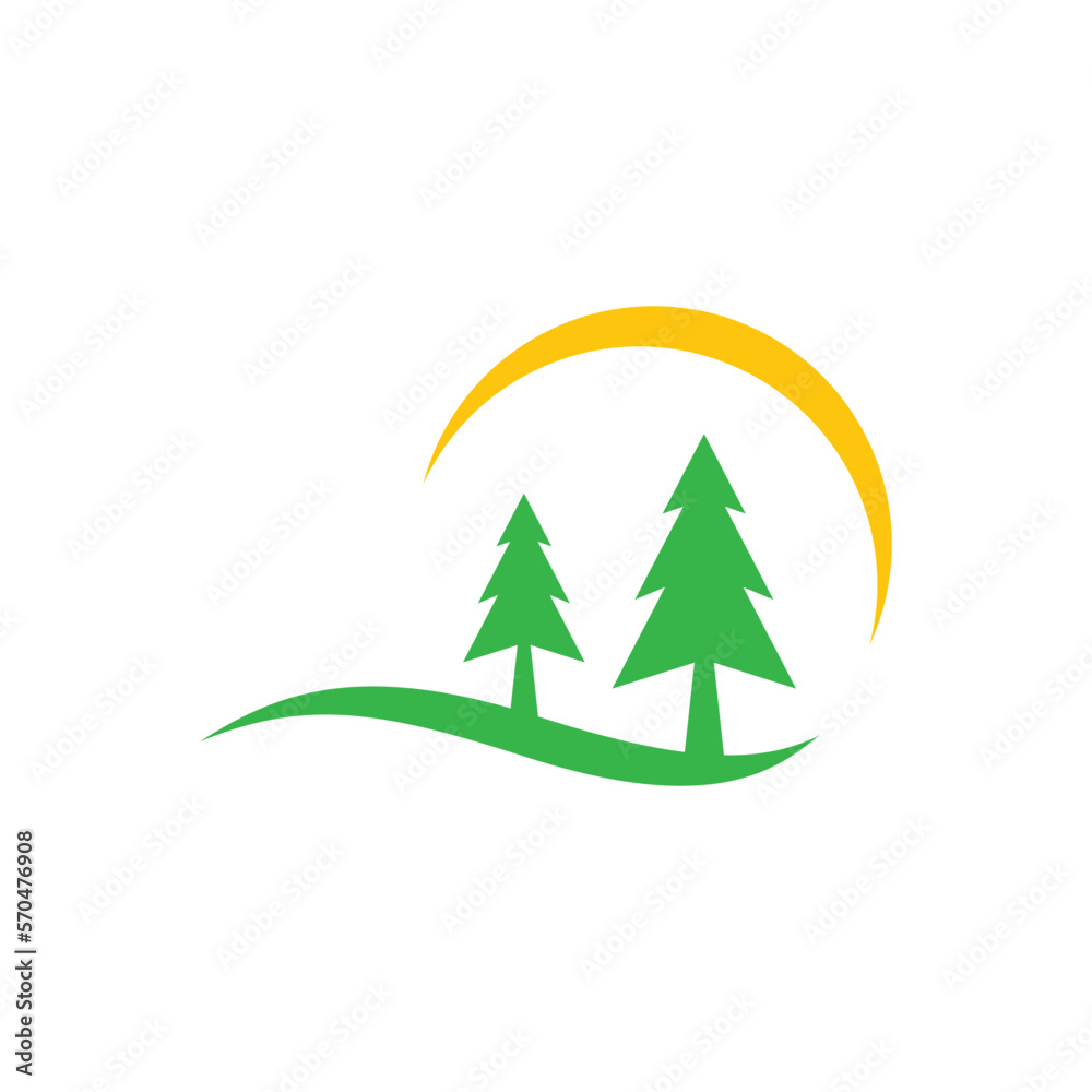 Pine tree logo images illustration Pine tree logo images illustration