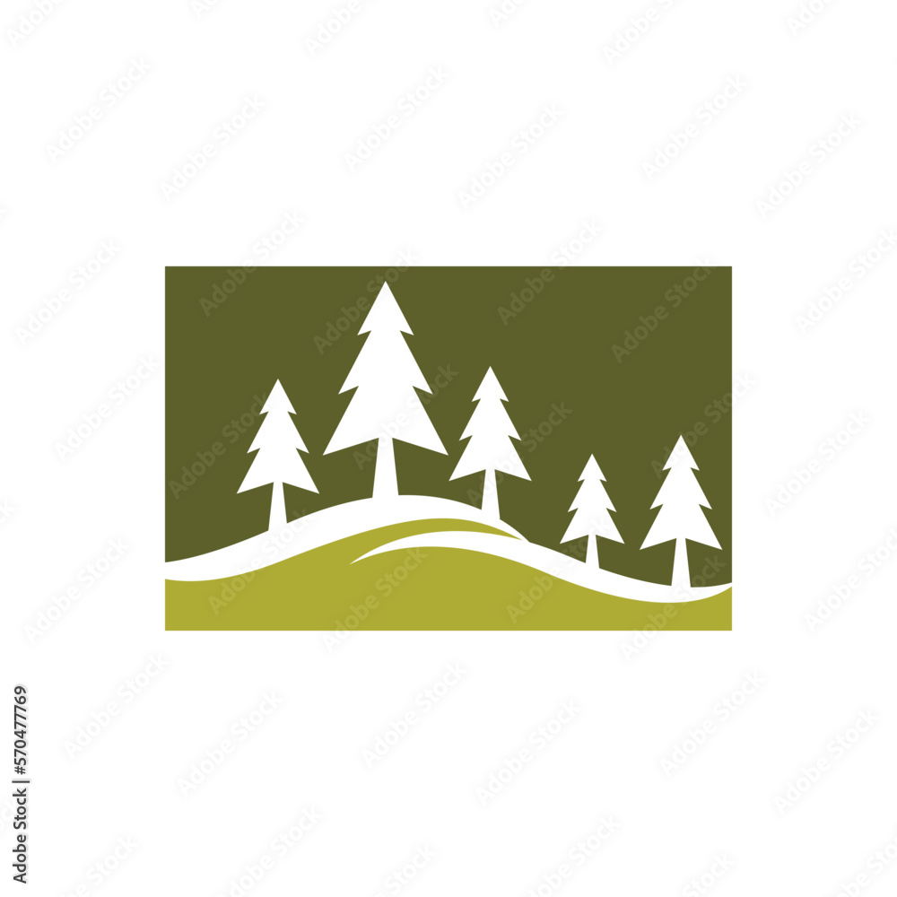 Pine tree logo images illustration Pine tree logo images illustration